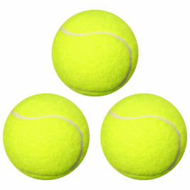 Мяч для большого тенниса № 909, тренировочный (набор 3 шт)   7369750