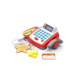 Касса-калькулятор "Учимся и играем", с аксессуарами, звук, свет  №SL-00286   2146607