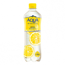 Вода АКВА МИНЕРАЛЕ лимон негазированная 0,5 л (12 шт/уп)