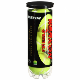 Мяч для большого тенниса WERKON 969, с давлением (набор 3 шт) 1527337