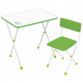 Стол+стул для детей КНД1/С салатовый /Ника/ABH