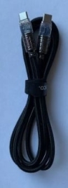 Кабель HOCO U122 Type-C-Lighting 27W, 1.2m, 3.0A, силикон, смарт отключ., цвет:черный
