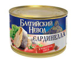 Сардинелла БАЛТИЙСКИЙ НЕВОД в томатном соусе ж/б 240 г (48 шт/уп)