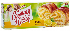 Рулет ЧЕРЕМУШКИ с лимоном 400 г (8 шт/уп)