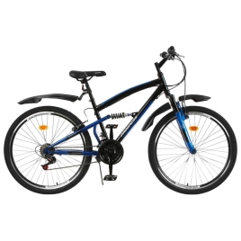 УЦЕНКА Велосипед 26" Progress Sierra FS, цвет черный/синий, размер 18" 9923202
