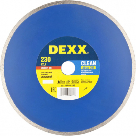 Диск DEXX CLEAN AQUA CUT алмазный отрезной по керамограниту 230мм 36703-230