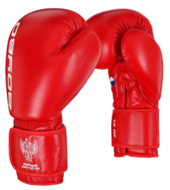 Перчатки боксерские BoyBo TITAN,IB-23 (одобрены ФРБ), красный (10 OZ) 9951436
