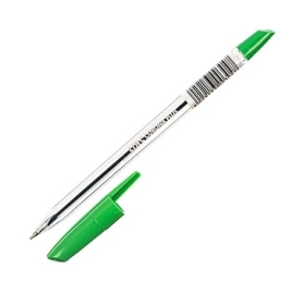 Ручка шариковая " Linc " Corona Plus зеленая 0,7мм прозрачный корпус, длина стержня 138мм