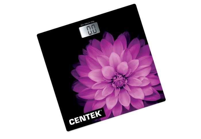 Весы напольные Centek CT-2420 Гербера  электронные 180кг, 0,1кг, LCD 45x28, размер 26х26см фото 2