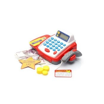 Касса-калькулятор "Учимся и играем", с аксессуарами, звук, свет  №SL-00286   2146607 фото 1