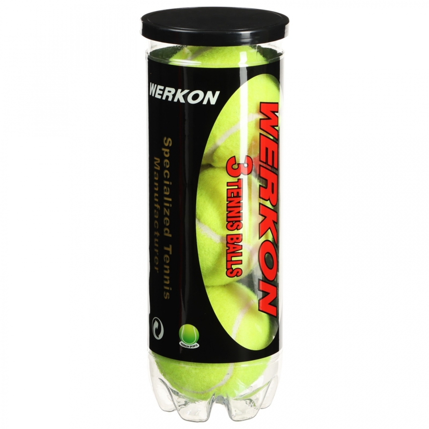 Мяч для большого тенниса WERKON 969, с давлением (набор 3 шт) 1527337 фото 1