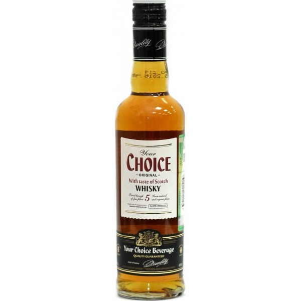 Виски YOUR CHOICE With taste of whisky 5*  0.5 л фото 1