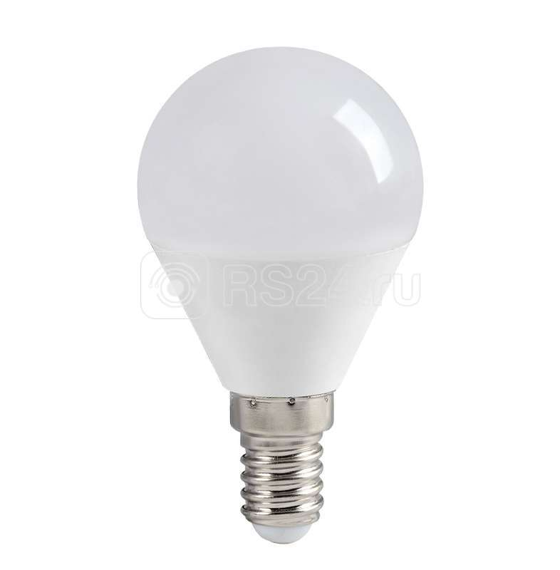 Лампа светодиодная ИЭК ECO G45 5Вт Е14 3000К шар LLE-G45-5-230-30-E14 422013 фото 1