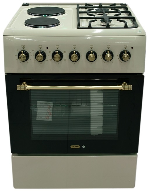 Кухонная плита газо-электрическая FALKEN G-6008-1 RETRO BEIGE фото 1