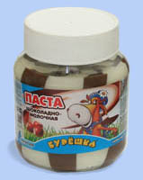 Паста БУРЕША шоколадно-молочная 350 г (12 шт/уп) фото 1