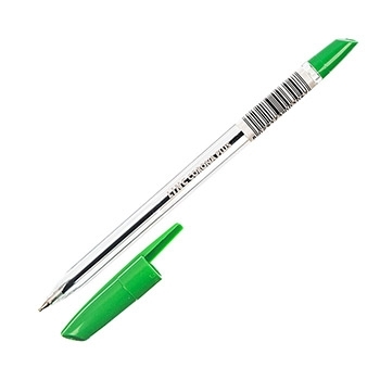 Ручка шариковая " Linc " Corona Plus зеленая 0,7мм прозрачный корпус, длина стержня 138мм фото 1