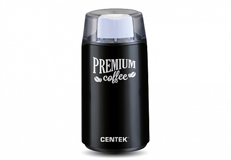 Кофемолка Centek CT-1360 Black (черн) 250Вт, 45 г, 5 ЧАШЕК АРОМАТНОГО КОФЕ, прозрачная крышка фото 1