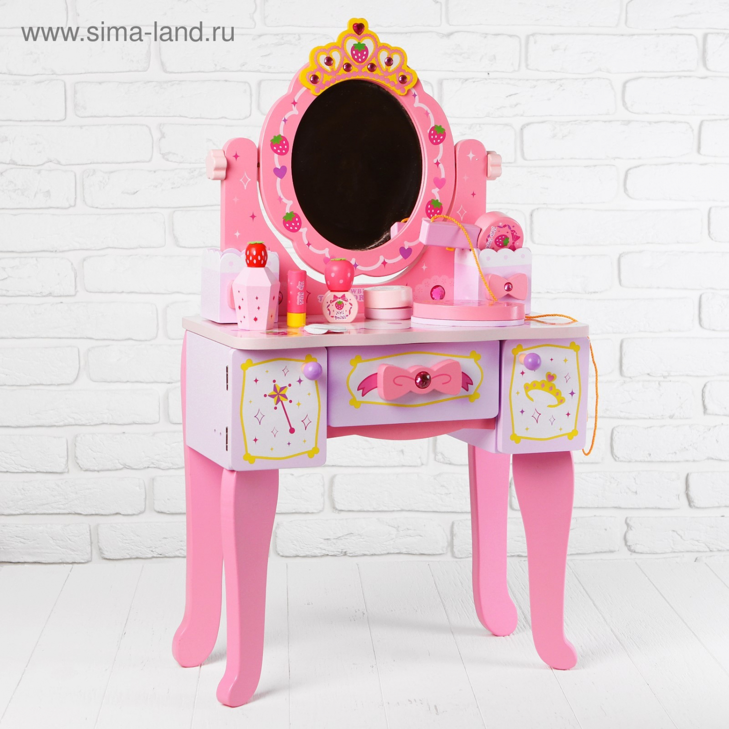 столик с зеркалом для косметики для девочек