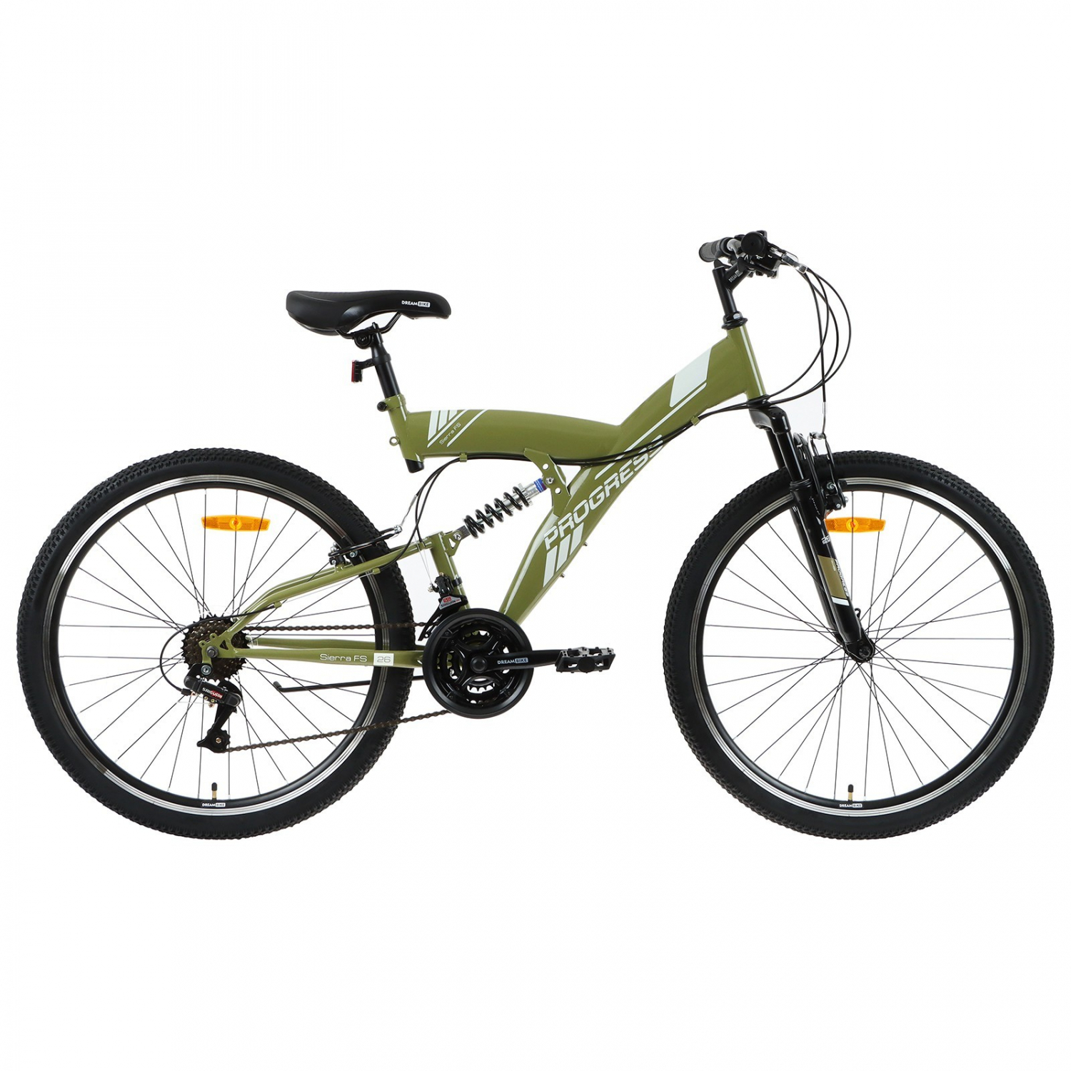 Велосипед 26" Progress Sierra FS RUS, цвет хаки, размер 18" 7642759 ...