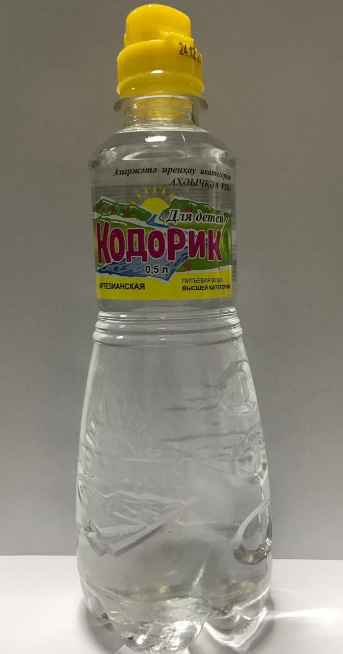 Вода КОДОРИК негазированная д/детей ПЭТ 0,5 л (11 шт/уп) :: Вода :: Напитки  :: ПРОДУКТЫ