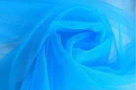 Фатин блестящий Голубой средней жесткости 3*1 м.