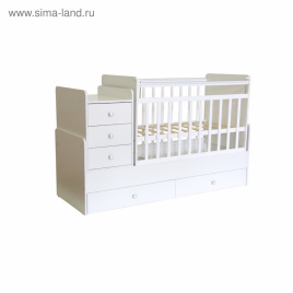 Кроватка детская Фея 1100, цвет белый 3334007
