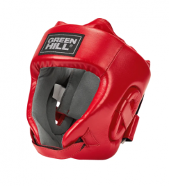 Боксерский шлем Green Hill CHAMPION одобренный Федерацией Бокса России красный S