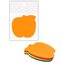 Бумага с клеевым краем " KWELT " 80*70мм 100л Яблоко 5цв индивидуальная упаковка, европодвес К-7830