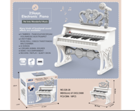 Пианино электронное 25 клавиш , белое 328-28