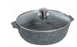 Жаровня 6,0 л 320 АП Premium grey 1/4