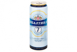 Пиво БАЛТИКА 7 светлое ж/б 0,45 л (24 шт/уп)