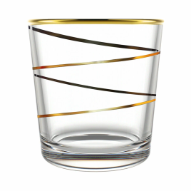 Набор стаканов 250мл. 6шт. арт.144-З2 "Золотая спираль" Стакан 250мл.