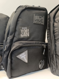 Рюкзак черный с белыми рисунками в асс