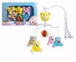 Мобиль Мишки  муз. механ. в/к 286-10