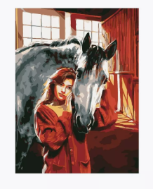 Картина по номерам " Lori " 28,5*38см Дружба, состав набора: основа на картоне с контуром, краски, к