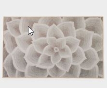 Коврик для дома Доляна «Фло», 60×100 см, серый