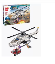 Конструктор 3211 QMAN Вертолет 352 дет.