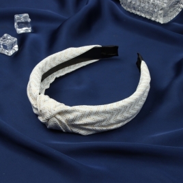 Ободок для волос "Джил" 2,5 см, белый   10530902