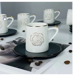 133-454 Кофейный набор 12пр. 95мл в под.уп.(х12)Фарфор