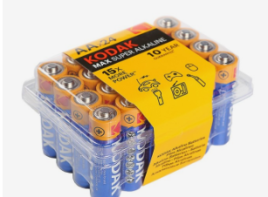 Батарейка алкалиновая Kodak Max, AA, LR6-24BOX, 1.5В, бокс, 24 шт. 2478480