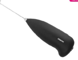 Вспениватель-Капучинатор CT-1131 (Black) 2xAA батарейки 1,5 В Черный, хром серебром кнопка и воронка