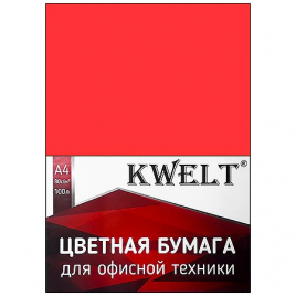 Бумага KWELT Intensiv А4 80г/м 100л красный