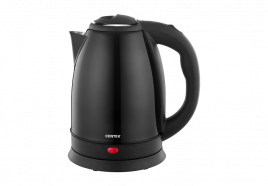 Чайник Centek CT-1068 BLACK 2л, 2000W, хромированная вставка на крышке