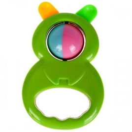 Погремушка Цветочек, Зайка (цвета и модели в ассортименте ) (Бусинка) 8004БУС (40) (01.10.2034, 1070