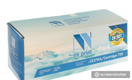 Картридж NV PRINT CE278A/728 для HP LJ P1566/P1606/M1536 и Canon MF4410/4430/4450 (2100k) 1980142