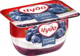 Йогурт ЧУДО  черника 4,2% 100 г
