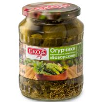 Огурчики ЕКО баварские с/б 680 г (12 шт/уп)
