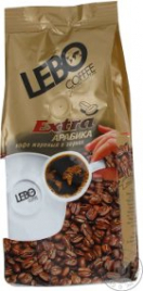 Кофе ЛЕБО экстра арабика в зернах м/у 1000 г (5 шт/уп)
