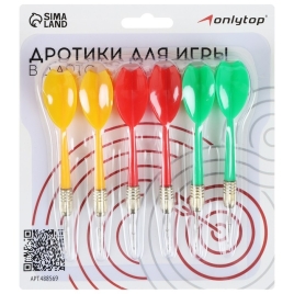 Дротики (набор 6 шт), цвета микс 488569