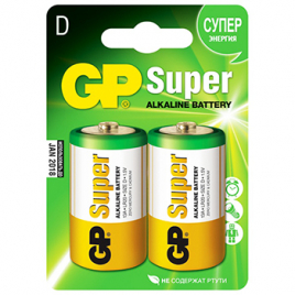 Батарейка GP LR20 алкалиновая GP13A-CR2/1.5V